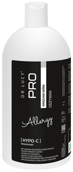 Dr. Lucy Pro Hypo C Regenerating Conditioner – Gentle Formula, 1L, Soothes Sensitive Skin