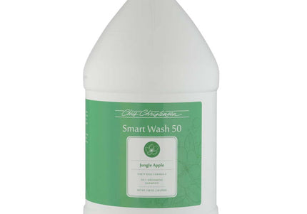 Chris Christensen Smart Wash 50 Jungle Apple Shampoo – Highly Concentrated Deep Cleanser with Fresh Apple Scent, 3.8L