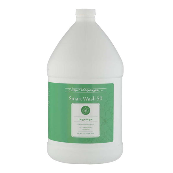 Chris Christensen Smart Wash 50 Jungle Apple Shampoo – Highly Concentrated Deep Cleanser with Fresh Apple Scent, 3.8L