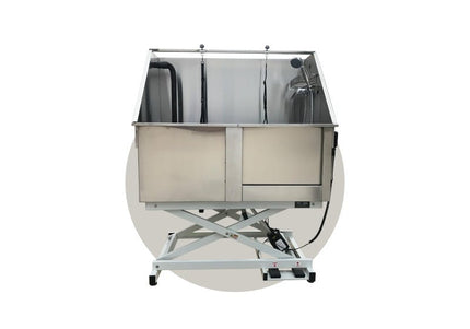 Chadog Steel Grooming Bathtub with Electric Lift and Right-Side Entry – Durable Design