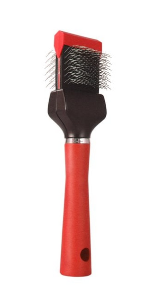 Tritra Flexible Slicer S Firm Double-Sided Brush – Firm Small Tool for Frizzing and Detangling Hair