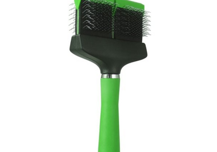 Tritra Flexible Slicer L Soft Double-Sided Brush – Large, Gentle Detangling and Frizz Control