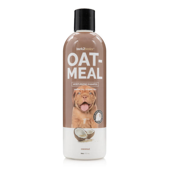 Bark2Basics Oatmeal Shampoo – Moisturizing Formula with Oats, Soothes Dry and Irritated Skin, 473ml