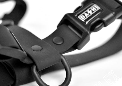 Dashi Colorflex Back Harness Black – Adjustable Waterproof Guard Harness, Large Size, Durable Design