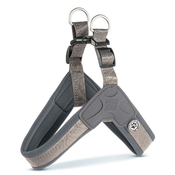 Max&Molly Q-Fit Matrix 2.0 Step-In Harness – Lightweight Gray Design with QR ID, XS
