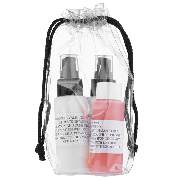 Crown Royale Deep Cleansing 2 Triple Pack – Clarifying Shampoo Set, 3 x 60ml Bottles, Easy Grooming