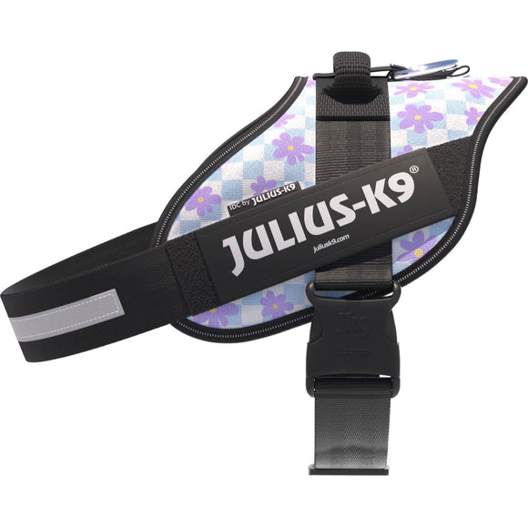 Julius-K9 IDC Powerharness Cartoon – Reflective Floral Dog Harness, Comfortable Fit Design