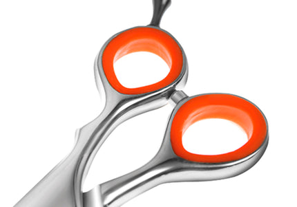 Artero Silicone Finger Rings Set – 6 Interchangeable Orange Scissor Inserts, Comfortable Grip