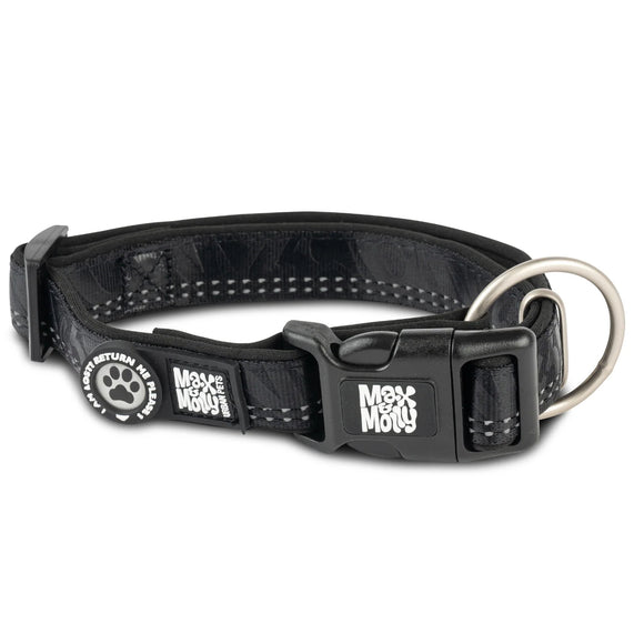 Max&Molly GOTCHA! Smart ID Matrix 2.0 Collar – Black, Medium, QR Tag Security