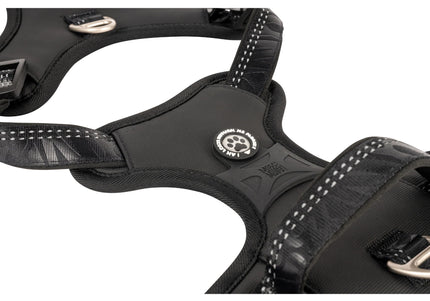 Max&Molly Matrix 2.0 Sport Harness – Adjustable Black Design with QR Tag, XL Size