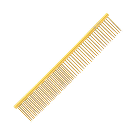 So Posh Metal Comb Classic 19cm – Gold Grooming Comb with Mixed 50/50 Pins