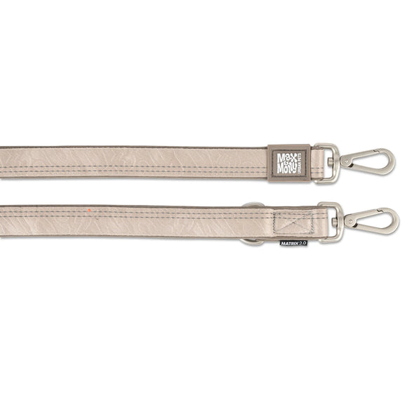 Max & Molly Matrix 2.0 Multi-Function Leash – Detachable, Reflective, Sand Beige, Medium
