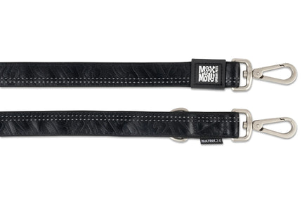 Max&Molly Matrix 2.0 Multi-Function Leash – Reflective, Detachable, Black, Medium Size