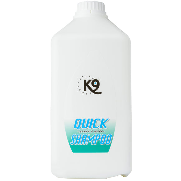 K9 Quick Shampoo – Dry Horse Shampoo with Soothing Aloe, Large 2.7L Bottle