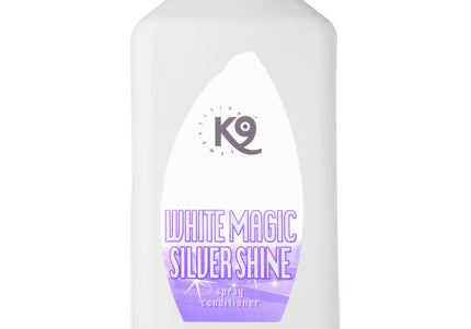 K9 White Magic Silver Shine Spray – Multi-Purpose Coat Conditioner, Enhances White and Silver, 2.7L