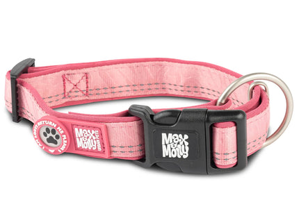 Max&Molly GOTCHA! Smart ID Matrix 2.0 Collar – QR-Enabled Dog Collar, Pastel Pink, XS, Lightweight Design