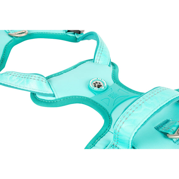 Max&Molly Matrix 2.0 Sport Harness – Adjustable Turquoise Dog Harness with QR ID, Medium