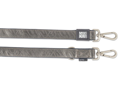 Max&Molly Matrix 2.0 Multi-Function Leash – Detachable Reflective Gray Design, XS Size