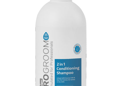 ProGroom 2in1 Conditioning Shampoo – Concentrated Formula with Conditioner, 500ml Bottle
