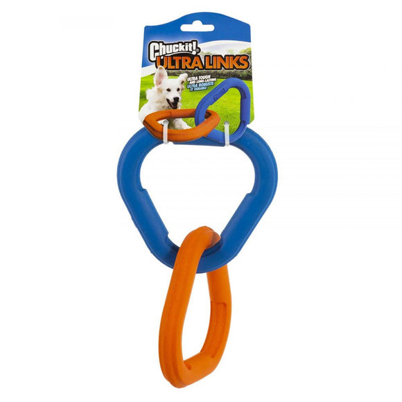 Chuckit! Ultra Links Rubber Tug Toy – Durable Interlocking Chew-Resistant Design