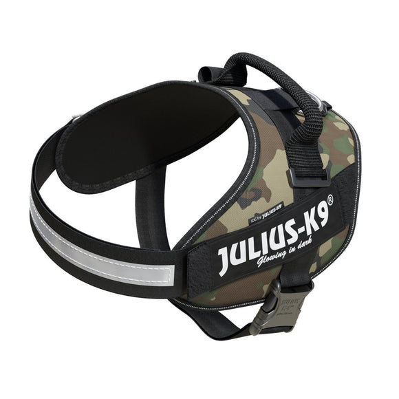 Julius-K9 IDC Powerharness Camouflage – Premium Adjustable Harness, Camo Khaki, Durable Design