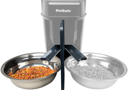 PetSafe 2-Pet Meal Splitter – Dual Bowl Attachment, Compatible with Smart Feed and Healthy Pet Feeders