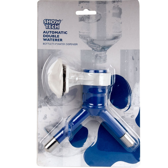 Show Tech Automatic Double Waterer Bottle – Dual Reservoir, Universal Thread, Reliable Hydration Solution