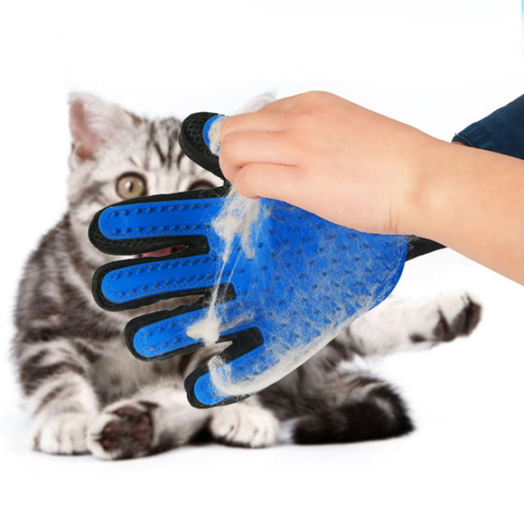 Chadog Magic Grooming Glove – Flexible Brushing Mitt with Soft Silicone Tips, Gentle Hair Removal