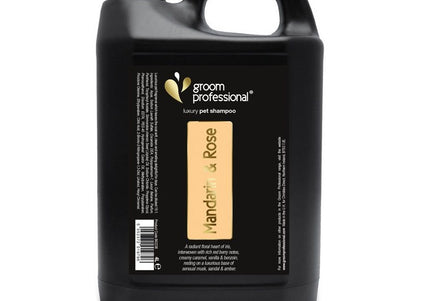 Groom Professional Mandarin & Rose Luxury Shampoo – Concentrated 1:20 Formula, 4L, Floral Citrus Scent