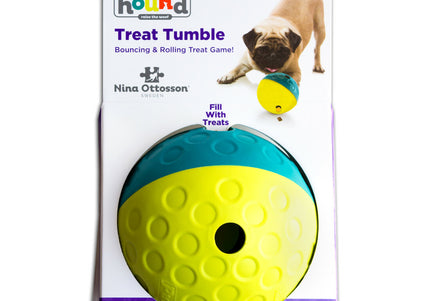 Nina Ottosson Treat Tumble Logic Toy – Interactive 11cm Treat Ball, Beginner Level 1