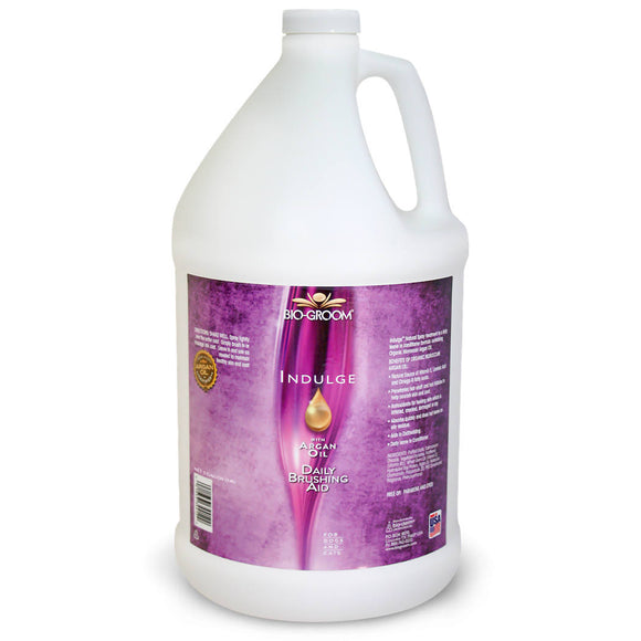Bio-Groom Indulge Sulfate-Free Moisturizing Spray Conditioner with Argan Oil, 3.8L – Detangling Formula