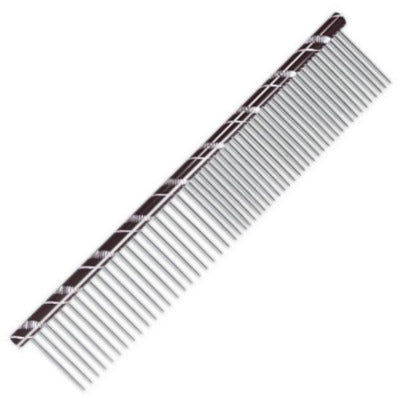 Chadog Metal Grooming Comb 16cm – Mixed Teeth, Four Color Options, Burgundy