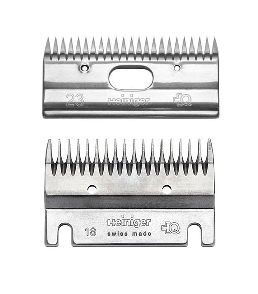 Heiniger 18/23 Horse Clipper Blade Set – Heavy-Duty Steel, 2-4mm Cut for Tough Coats