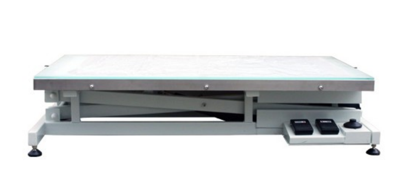 Blovi Luminous Grooming Table 120x65cm – Electric Lift, LED Glass Top, Professional Design