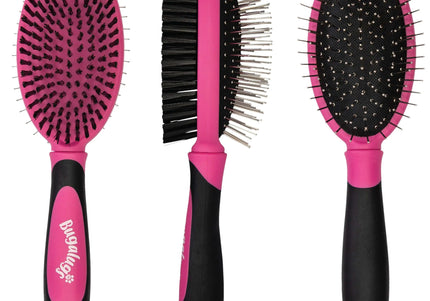 Bugalugs 2in1 Grooming Brush – Double-Sided Detangling and Smoothing Tool