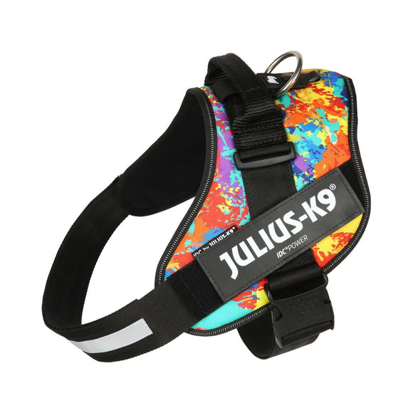 Julius-K9 IDC Powerharness Crazy – High-Quality Adjustable Harness, Vibrant Pattern Design