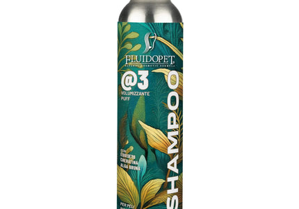 FluidoPet EcoPet @3 Volumizing Shampoo – Concentrated 1:20 Formula, 150ml, Enhances Coat Fullness