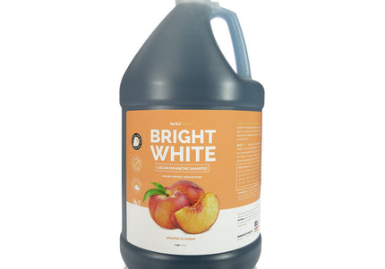 Bark2Basics Bright White Color Enhancing Shampoo – 3.79L, Deep Cleansing and Whitening Formula