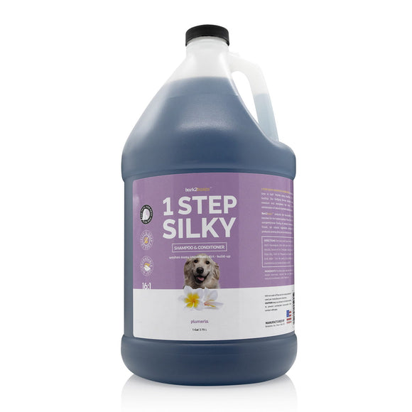Bark2Basics One Step Silky Shampoo and Conditioner – Cleansing and Moisturizing Formula, 3.79L