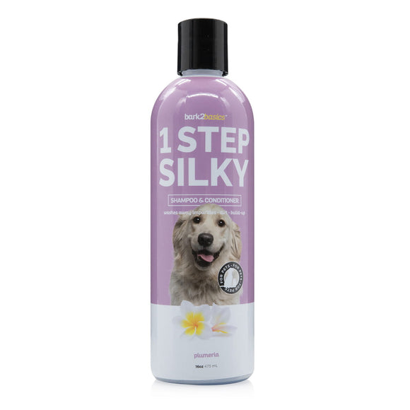 Bark2Basics One Step Silky Shampoo and Conditioner – Cleansing and Moisturizing Formula, 473ml