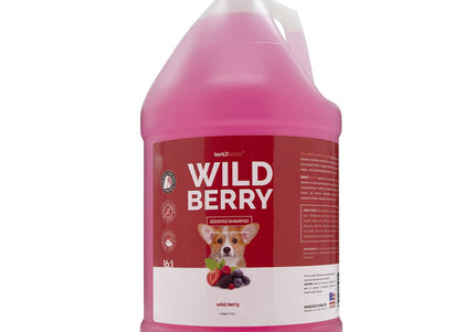 Bark2Basics Wild Berry Shampoo – Gently Cleansing and Nourishing Formula, 3.79L
