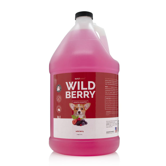 Bark2Basics Wild Berry Shampoo – Gently Cleansing and Nourishing Formula, 3.79L