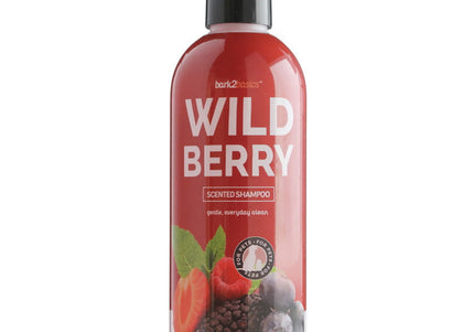 Bark2Basics Wild Berry Shampoo – Gently Cleansing and Nourishing Formula, 473ml Bottle