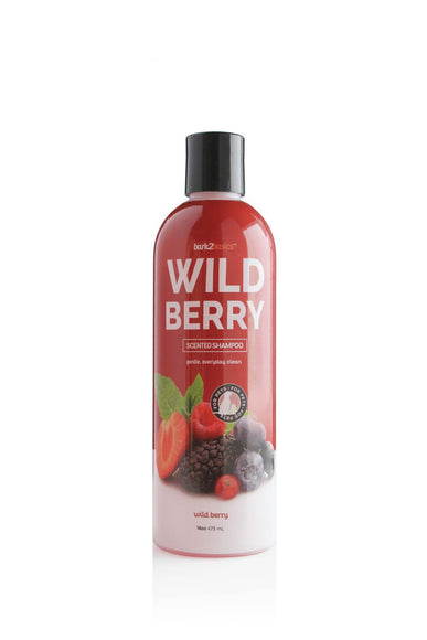 Bark2Basics Wild Berry Shampoo – Gently Cleansing and Nourishing Formula, 473ml Bottle
