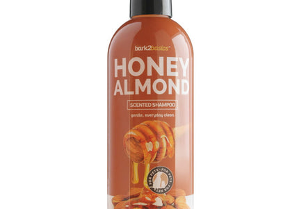 Bark2Basics Honey & Almond Shampoo – Gently Cleansing Nourishing Formula, 473ml Bottle