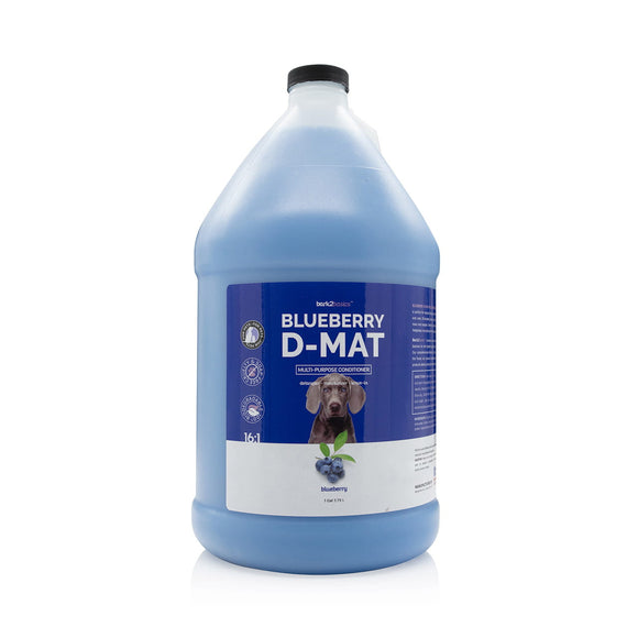 Bark2Basics Blueberry D-Mat Conditioner – Moisturizing Detangler with Fresh Scent, 3.79L Salon Size