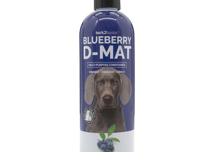 Bark2Basics Blueberry D-Mat Conditioner – Moisturizing Detangling Formula, 473ml, Multifunctional Care