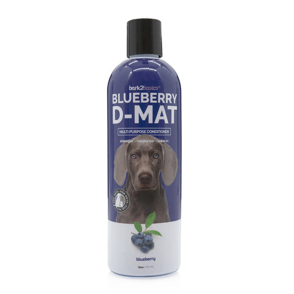 Bark2Basics Blueberry D-Mat Conditioner – Moisturizing Detangling Formula, 473ml, Multifunctional Care