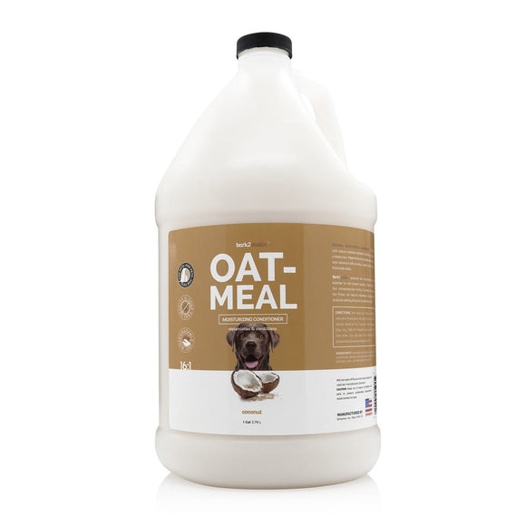 Bark2Basics Oatmeal Conditioner – Moisturizing Formula with Oats, Soothes Dry and Irritated Skin, 3.79L