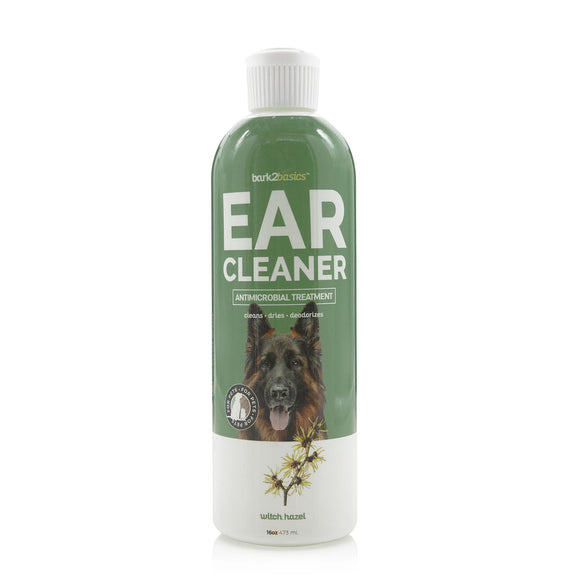 Bark2Basics Dog Ear Cleaner – Gentle Liquid Formula, 473ml, Fast-Acting Odor Remover